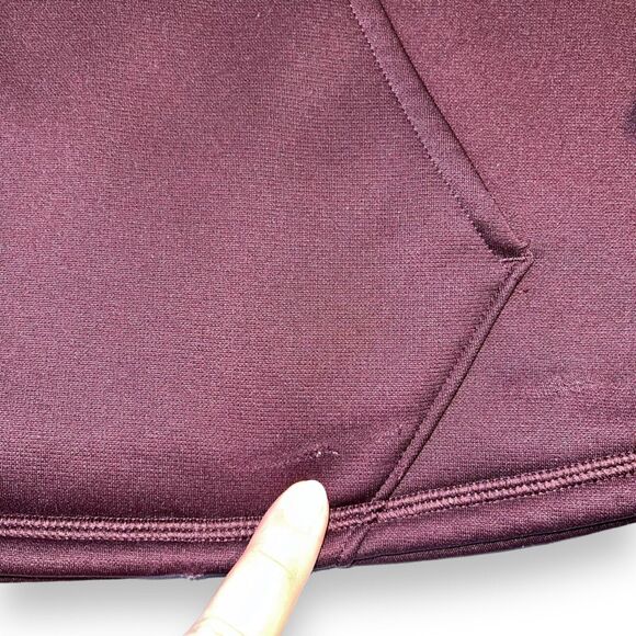 Under Armour Womens Hoodie Hooded Sweatshirt Loose Fit ColdGear Purple Large - Picture 6 of 12